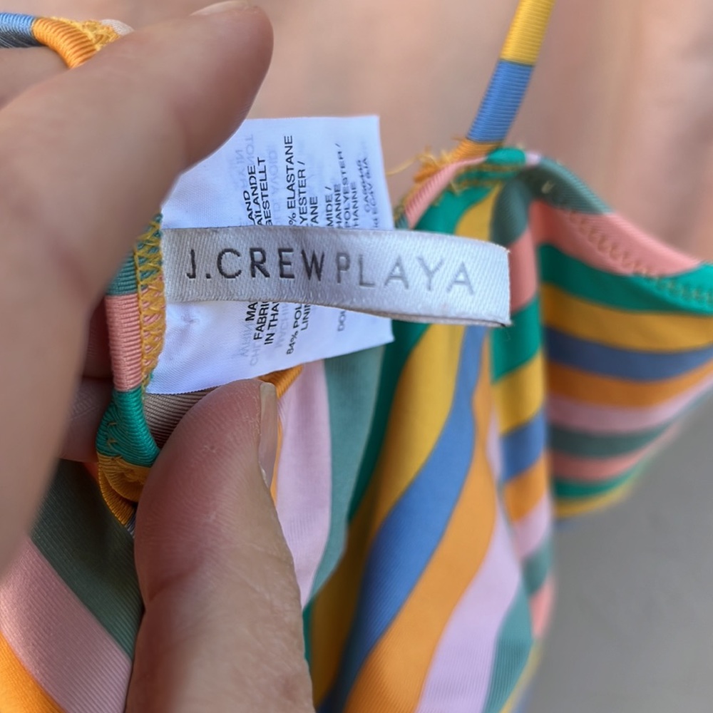J. Crew Playa High Leg One Piece Swimsuit M - Picture 3 of 5